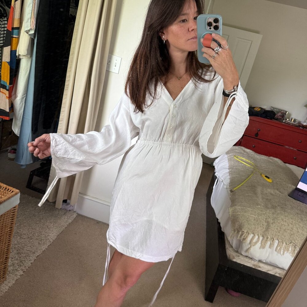 Shona Joy  Bell Sleeve Cinch Dress | Size 8